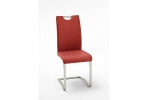 KOELN jedálenská stolička koženka červená