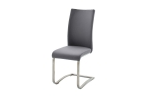 ARCO II jedálenská stolička, koža šedá