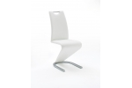 AMADO jedálenská stolička koženka biela
