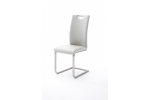 PAULO jedálenská stolička koženka biela