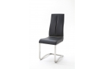 NURI jedélenská stolička koženka čierna 