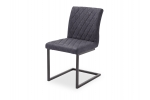 KIAN B jedálenská stolička bez podrúčok, koženka Vintage šedá