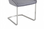 ALDRINA jedálenská stolička svetlošedá-šedá, detail podnože