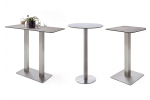 ZARINA 3 bar.stôl, nerez/keramika mokka + GIULIA A,B,C bar.stoličky koža antracit