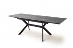 Siros jedálenský stôl doska vzhľad kameň sivý, roztiahnutý