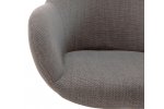 MELROSE 1 jedálenská stolička, nerez, cappucino detail