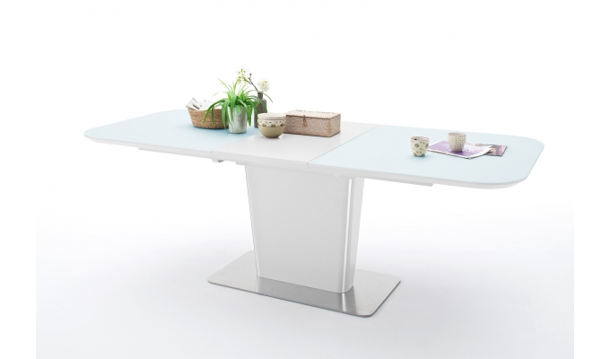 jedálenský stôl ubora rozložený farba  biela